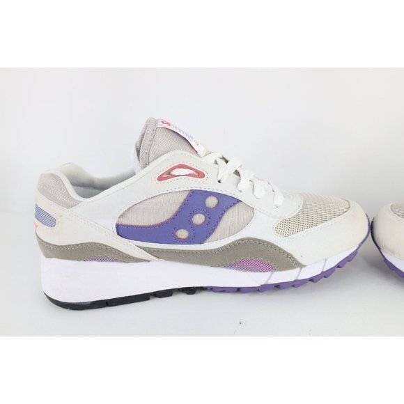 New Saucony Womens Size 9 Retro Shadow 6000 Running Jogging Shoes Gray Purple - Picture 9 of 12